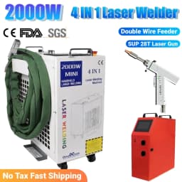 2000W KPL 4 IN 1 Fiber Laser Welding Cutting Cleaning Machine Upgrade SUP 28T Handheld Laser Welder Double Wire Feeder for Metal