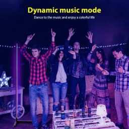 150CM RGB Floor Lamp Corner Light Stand LED Bluetooth Remote Control Streaming