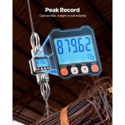 SucceBuy 3000kg/10000kg Digital Crane Scale with LCD & 3 Unit Switch Remote Control Industrial Hanging Scale for Garage Factory