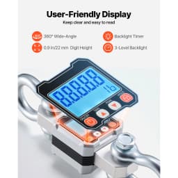 SucceBuy 3000kg/10000kg Digital Crane Scale with LCD & 3 Unit Switch Remote Control Industrial Hanging Scale for Garage Factory