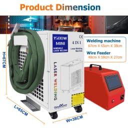 BWT 2000W Fiber Laser Welding Machine Handheld 4 in 1 Welding Cleaning Cutting Soldering Machine Laser Welder for Metal 1500W