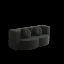 Cream sand hair bed, folding living room sofa, multi-function sofa, apartment high elastic foam double sofa