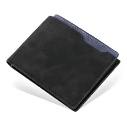 Men's Wallet Leather Billfold Slim Hipster Cowhide Credit Card/ID Holders Inserts Coin Purses Luxury Business Foldable Purse