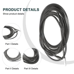 5/8/10 Meters Electric Drill Drain Dredging Spring Sink Cleaner Sewer Dredging Tool Bathroom Plumbing Pipe Dredging Tool Set