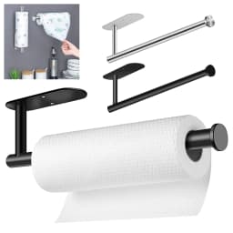 Paper Towel Holder Hanger Rack Kitchen Shelf Organizer Roll Cup Under Cabinet