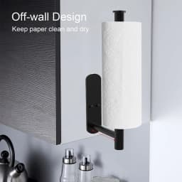 Paper Towel Holder Hanger Rack Kitchen Shelf Organizer Roll Cup Under Cabinet