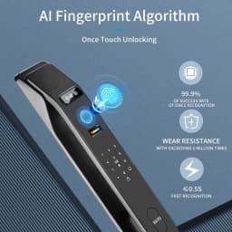 XSDTS 3D Face Smart Door Lock Tuya Active real-time Video intercom Fingerprint Password Biometric Electronic Key Unlock