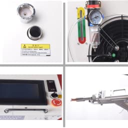 KPL 4-IN-1 Laser Welding Machine with SUP28T welding torch head, capable of welding aluminum, stainless steel, and other metals. BWT laser source.