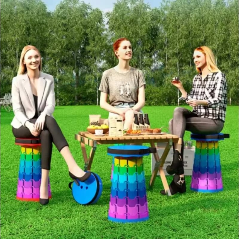 Portable Folding Stool for Camping Picnic Fishing Sketching Lightweight Compact Outdoor Seat