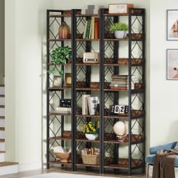 Tribesigns 78.7 Inch Extra Tall Narrow Bookshelf, 7 Tier Skinny Bookcase for Small Spaces, Freestanding Display Shelves