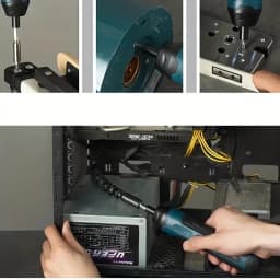 1300mAh Rechargeable Cordless Electric Screwdriver Set Adjustable Torque & Speed
