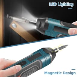 1300mAh Rechargeable Cordless Electric Screwdriver Set Adjustable Torque & Speed