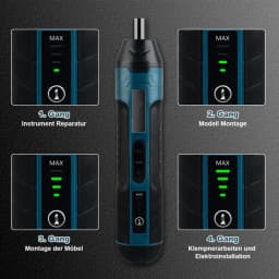 1300mAh Rechargeable Cordless Electric Screwdriver Set Adjustable Torque & Speed