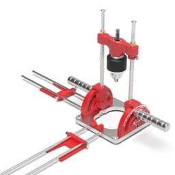 Allsome Precision Drill Guide for Power Drills,Multi-Angle Guide Attachment Holder with chuck for Flat and Round Workpieces