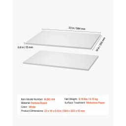 SucceBuy Melamine/Closet System Wooden Shelves Cut to Size 3/4/5 Retractable Hanger Rods Replacement Cabinet Shelf for Closets