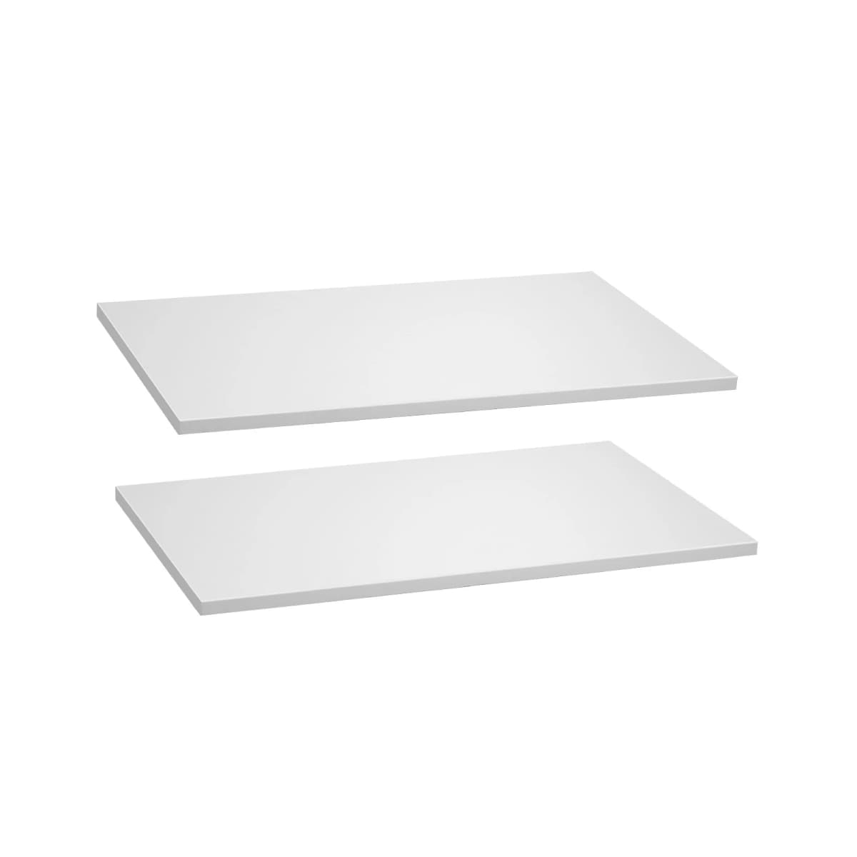 SucceBuy Melamine/Closet System Wooden Shelves Cut to Size 3/4/5 Retractable Hanger Rods Replacement Cabinet Shelf for Closets
