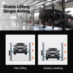 SucceBuy Hydraulic Pump Power Unit 10 Qt/15 Qt Single Acting Hydraulic Unit 6.3 L/min Oil Flow for Dump Truck Auto Repair Garage