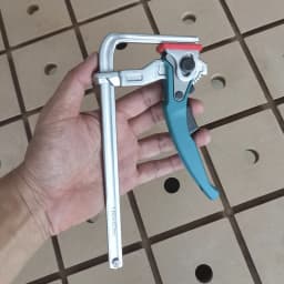 Allsome 2Pcs Aluminum Alloy Quick Ratcheting Table Clamp Rail Clamp for MFT Table and Guide Rail System 160mm Clamping Range