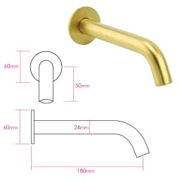 **Sydney Stock** KYLINS Wall Mount Basin Sink Faucet Bathroom Mixer Tap Progressive Mixer Matt Black Brushed Gold Gun Metal Grey