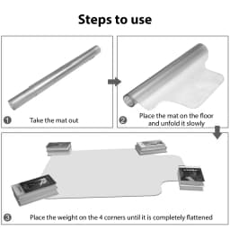 Office Home Chairmat Chair Mat PVC For Carpet Soft Floor Protector Computer Work 120x90CM Clear PVC Desk Chair Mat