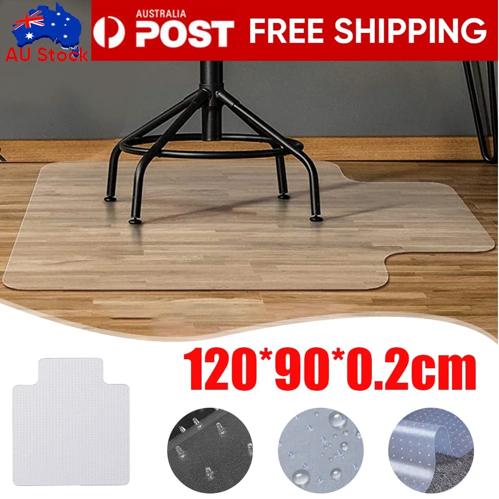 Office Home Chairmat Chair Mat PVC For Carpet Soft Floor Protector Computer Work 120x90CM Clear PVC Desk Chair Mat