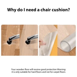 Office Home Chairmat Chair Mat PVC For Carpet Soft Floor Protector Computer Work 120x90CM Clear PVC Desk Chair Mat