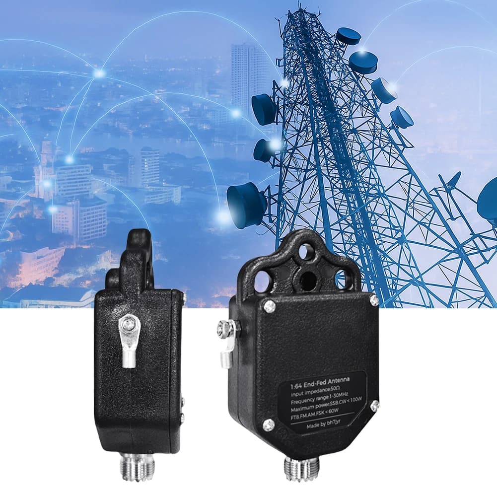 Portable HF End Fed Antenna 1MHz To 30MHz Half-Wave Radio Antenna 100W Power for Outdoor