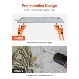 SucceBuy Foldable Welding Table 500 LBS Capacity Welding Workbench 4-Level Adjustable Height Carbon Steel Work Table for Repair