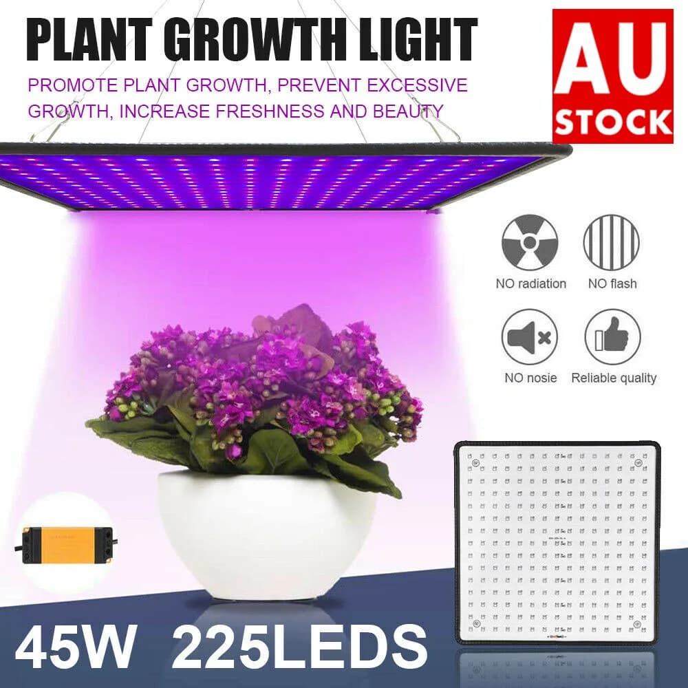 225pcs LED Grow Light Hydroponic Full Spectrum Indoor Veg Flower Plant Lamp