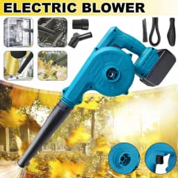 2 in 1 Cordless Electric Air Leaf Blower Dust Vacuum Garden Clean Battery Handheld Power Tools with 2 Battery