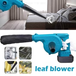 2 in 1 Cordless Electric Air Leaf Blower Dust Vacuum Garden Clean Battery Handheld Power Tools with 2 Battery