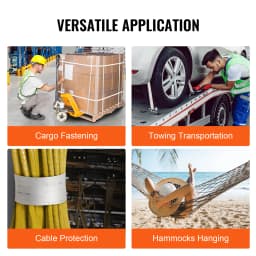 SucceBuy Polyester Pull Tape Mule Flat Rope Printed Webbing Cable Pulling Tape for Packaging Gardening Electrical Conduit Work
