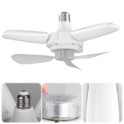 Modern Ceiling Fan with LED Light Remote Control Silent Ceiling Fan for Bedroom Kitchen Living Room