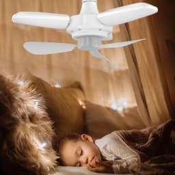 Modern Ceiling Fan with LED Light Remote Control Silent Ceiling Fan for Bedroom Kitchen Living Room