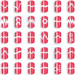 French Manicure Nail Art Tips Form Fringe Guides Sticker DIY Stencil 24PC/PACK