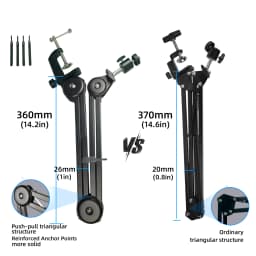Yizhan HD 1080P Digital Electron Microscope 4K Ultra 2K HDMI Microscope USB VGA 150X Lens 5-100cm Working Distance Tripod Stand