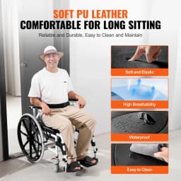 SucceBuy Shower Wheelchair 17.5 in Bathroom Wheelchair for Inside Shower Adjustable Rolling Shower Chair for Disabled Adult