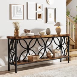 Tribesigns Hallway Console Table, 180 cm Long Sofa Table Behind Couch, Entry Console Table with Storage for Entryway, Living Roo