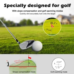 PORIYA Golf Laser Range Finder Hunting Rangefinder Flagpole Distance Height Speed AU