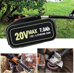 1/2/4Pcs 7.0Ah WA3551 Replace for Worx 20V Li-on Battery Pin WA3553 WA3556 WA3570,Compatible with WX390 WX178 Cordless Tools