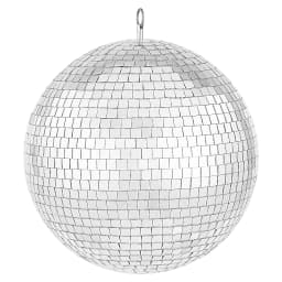 SucceBuy Mirror Disco Ball Mirror Ball with Hanging Ring Lightning Disco Ball Party Decorations Ideal for DJ Club Stage Wedding