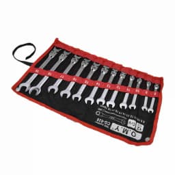 Manual Tools Ratchet Wrench Set Kit Metric Combination Chrome Vanadium Steel 8‑19mm with Storage Bag Ratchet Wrench Kit