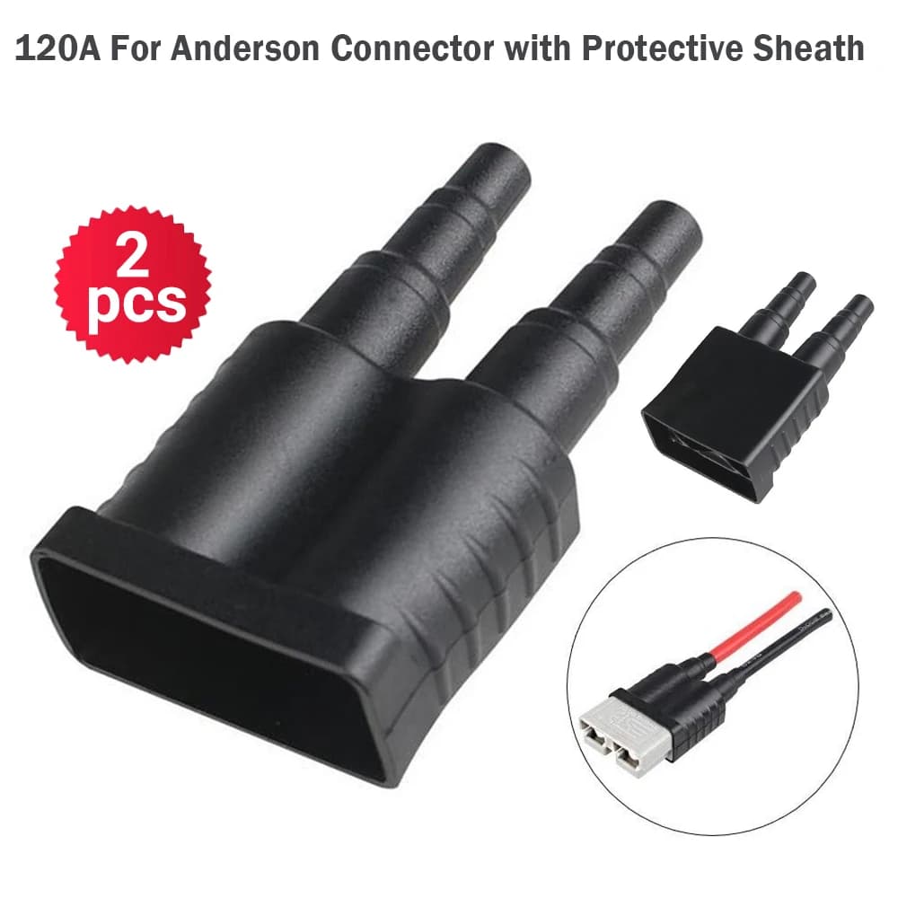 2PCS Waterproof cover For Anderson Style 120A Plug Connector cable sheath cover