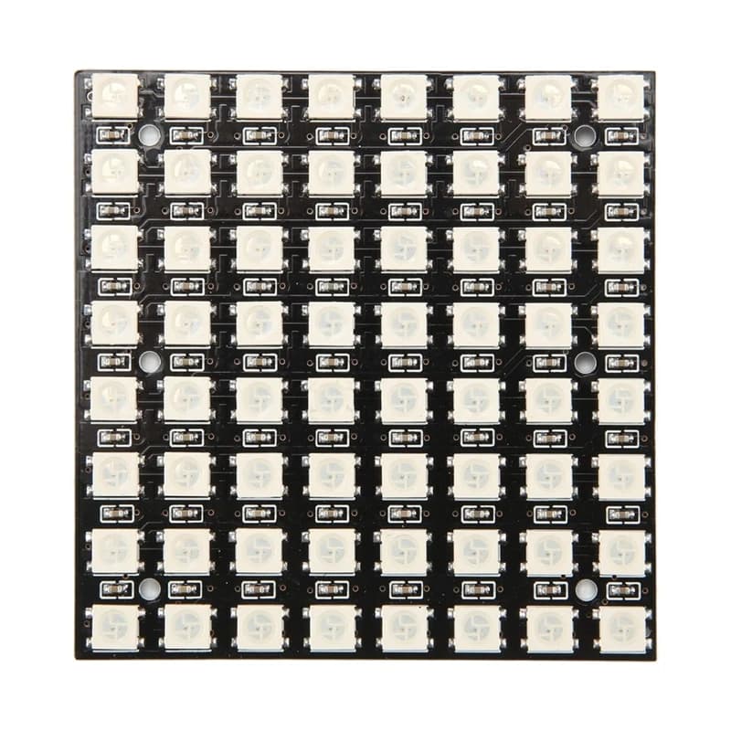 WS2812 LED 5050 RGB 8X8 LED Matrix WS2812B 8X8 64-Bit Full Color 5050 RGB LED Lamp Panel Light