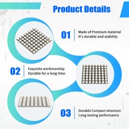 WS2812 LED 5050 RGB 8X8 LED Matrix WS2812B 8X8 64-Bit Full Color 5050 RGB LED Lamp Panel Light