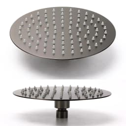 **Sydney Stock** KYLINS 2 In 1 Shower Head Set Round 8/10/12/16'' Rainfall Head Gooseneck Arm Mixer Taps Set Gun Metal Grey WELS