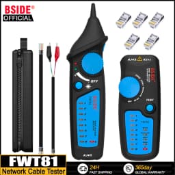 BSIDE New Network cable tracker detecteur FWT81 RJ11/45 Lan Ethernet Phone wire tester Finder Telecom Tool electrified work 48V