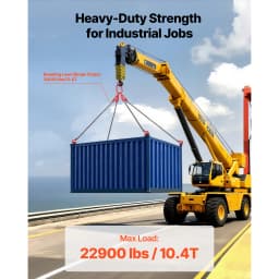 SucceBuy 3/8in x 10ft Chain Sling Lifting Sling Chains with 4 Leg Grab Hook Adjustable Engine Chain Hoist Lifts for Cargo Towing