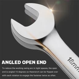 14PCS Spanner Set Metric Wrench Open Ring End CRV with Rolling Bag 8-24mm Tool