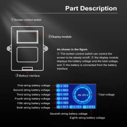 Heltec 6S LTO balancer screen active equalizer balancer lithium titanate car audio battery cell balancing module